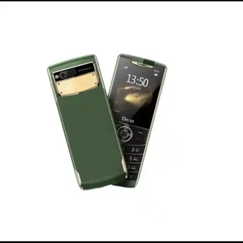 Geo R44 Leather Finish Dual-SIM Mobile
