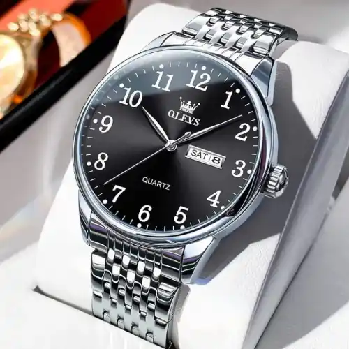 Olevs 5535S Stainless Steel Analog Watch For Men