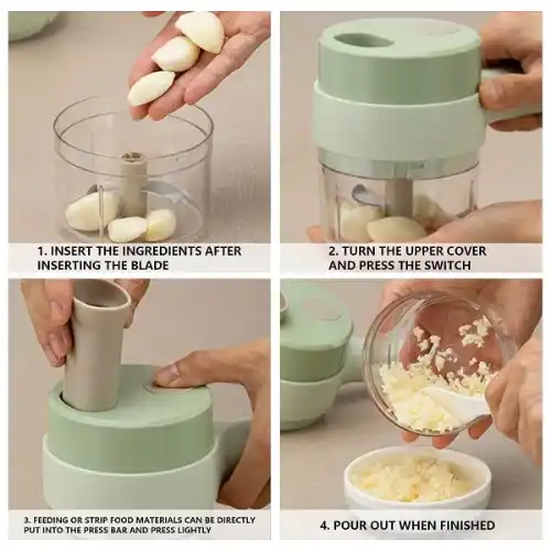 4 In 1 Handheld Electric Handheld Cooking Hammer Food Chopper