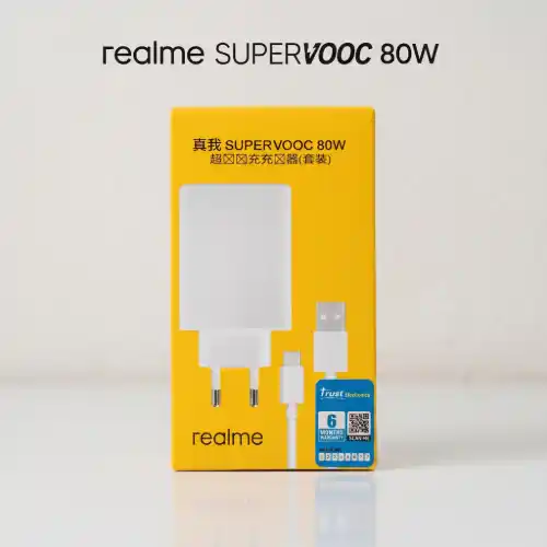Realme 80W Super Fast Charging Adapter with Cable