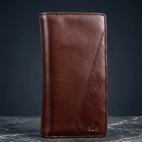 High-Quality Leather Long Wallet for Men