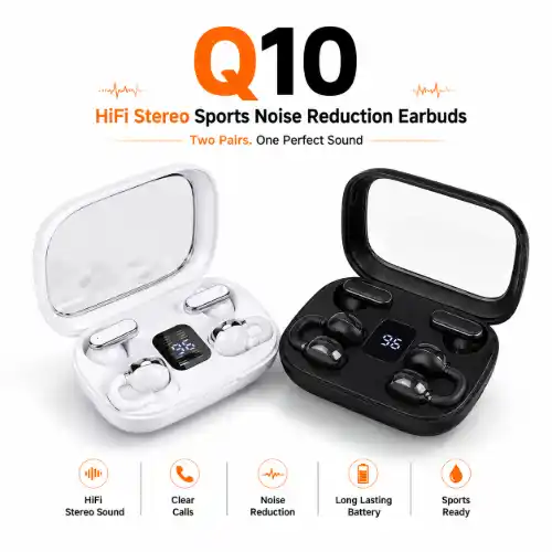 Q10 HiFi Stereo Sports Wireless Earbuds
