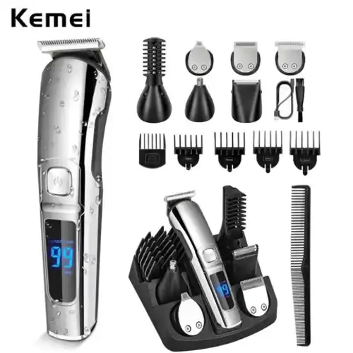 Kemei KM-8508 Multi-grooming kit 11-in-1 Beard, Hair, Body, and Face for Men