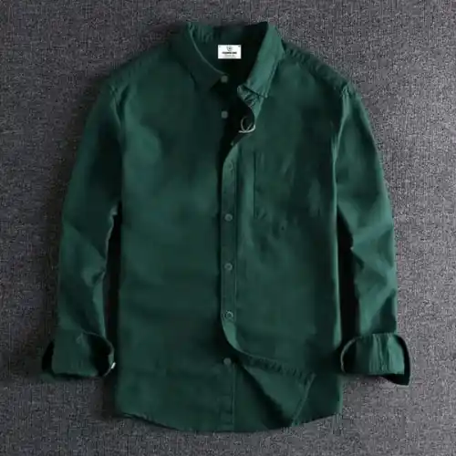 Fashionable casual shirt for men (green)