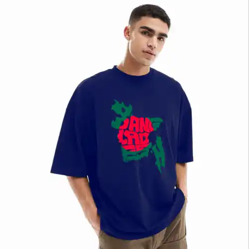 Men's Stylish Drop Shoulder (Blue)