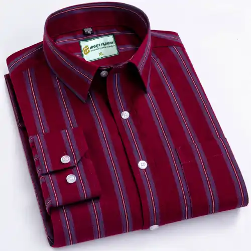 Mens long sleeve Strip shirt