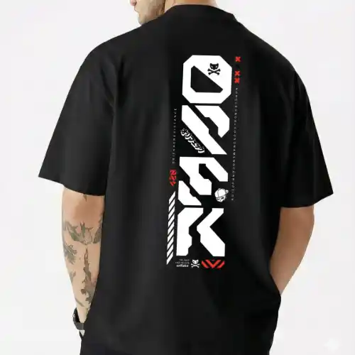 Men's Stylish Premium Drop Shoulder - Black