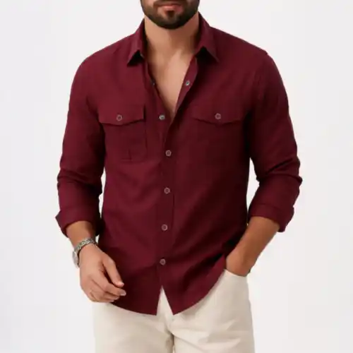 Full sleeves double pocket Shirt