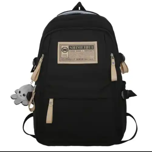 Aesthetic Large Capacity Backpack (Black)