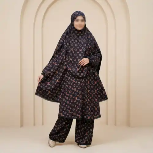 Elegant Palazzo long Khimar Set