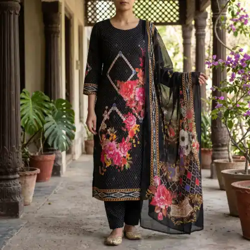 Anaya Naya Hoor Rigging Digital printed cotton 3 Piece
