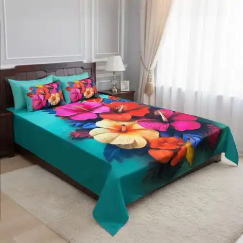 China Premium 3D Design Bed Sheet