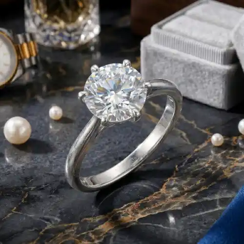 Snow Style Classic Zirconia Diamond Shape Stone Ring Multi Colour