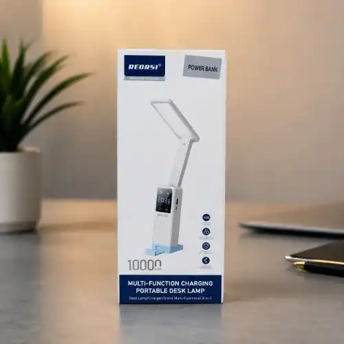 RECRSI 3-in-1 Smart Desk Lamp with 10000 mAh Power Bank