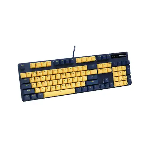 Rapoo V500 Pro Yellow-Blue Mechanical Gaming Keyboard
